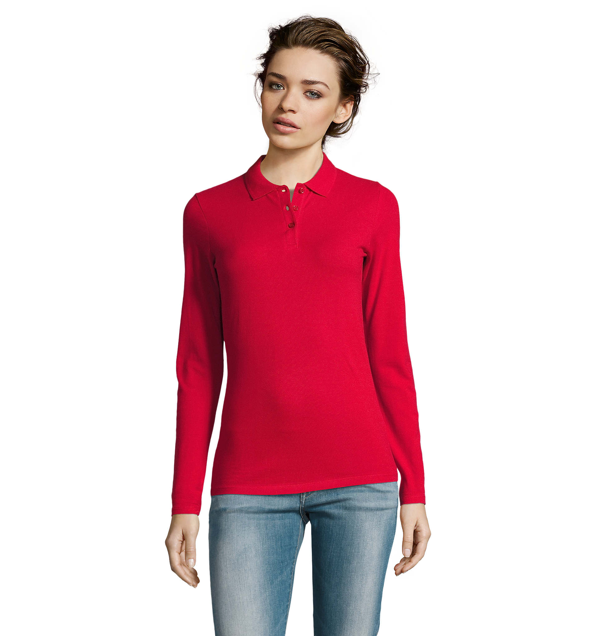 Polo femme personnalisable 180gr PERFECT WOMEN LSL Rouge 1